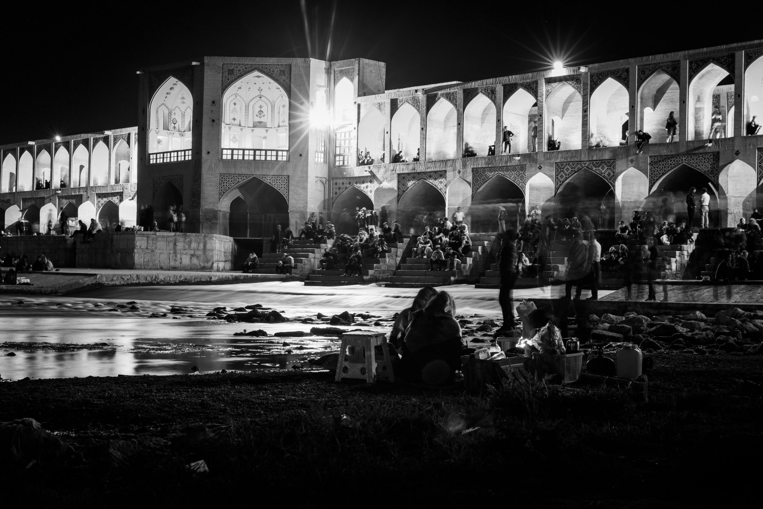 The Isfahan in sex in night Winter night